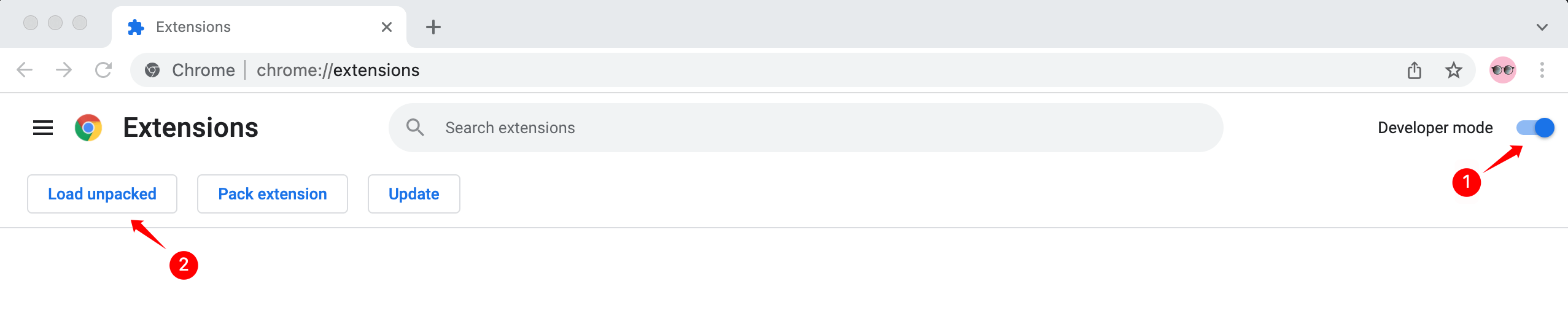 ProductName chrome extension load unpacked